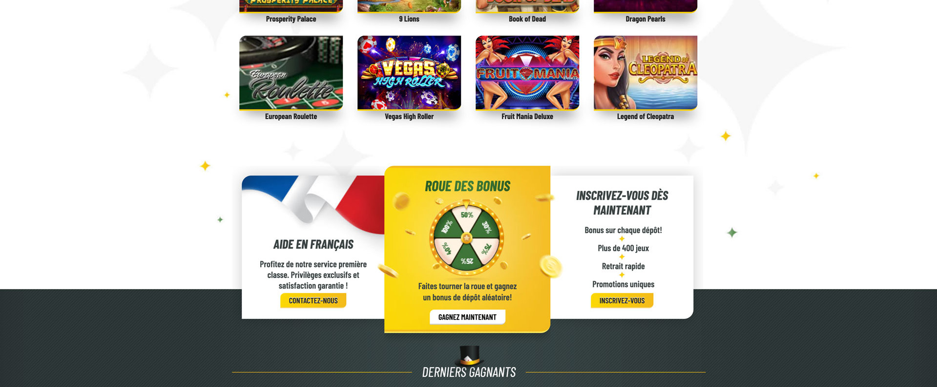 les jeux du casino ma chance